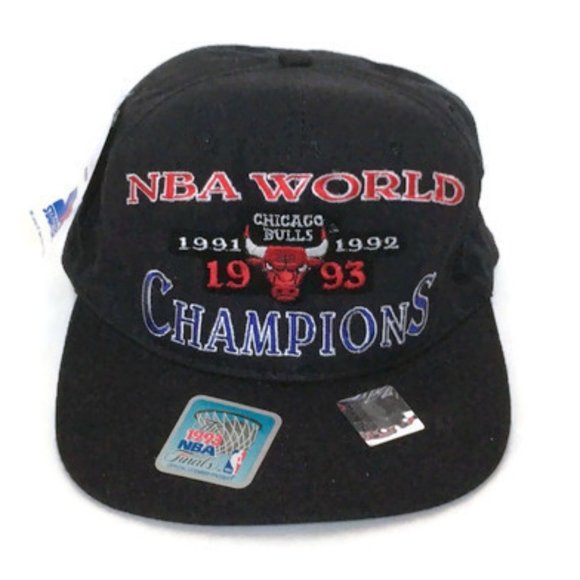 STARTER Other - Chicago Bulls NBA World Champions 1993 Hat Black